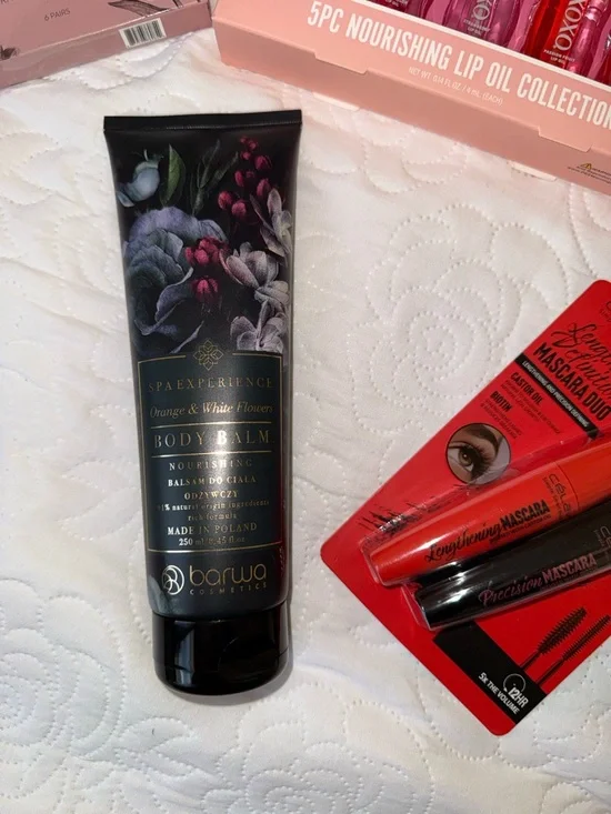 🎀 Self Care Gift Set 💄Lip Oils, Celavi Mascara Duo, Spa Lotion + Beauty Tools - Picture 6 of 6